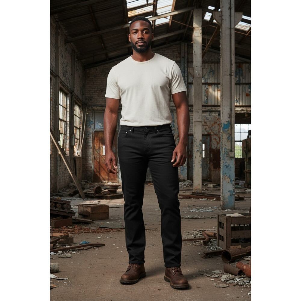 Eddie Bauer Pants Mens 40x32 Black Flex Mountain Canvas Workwear Stretch Casual